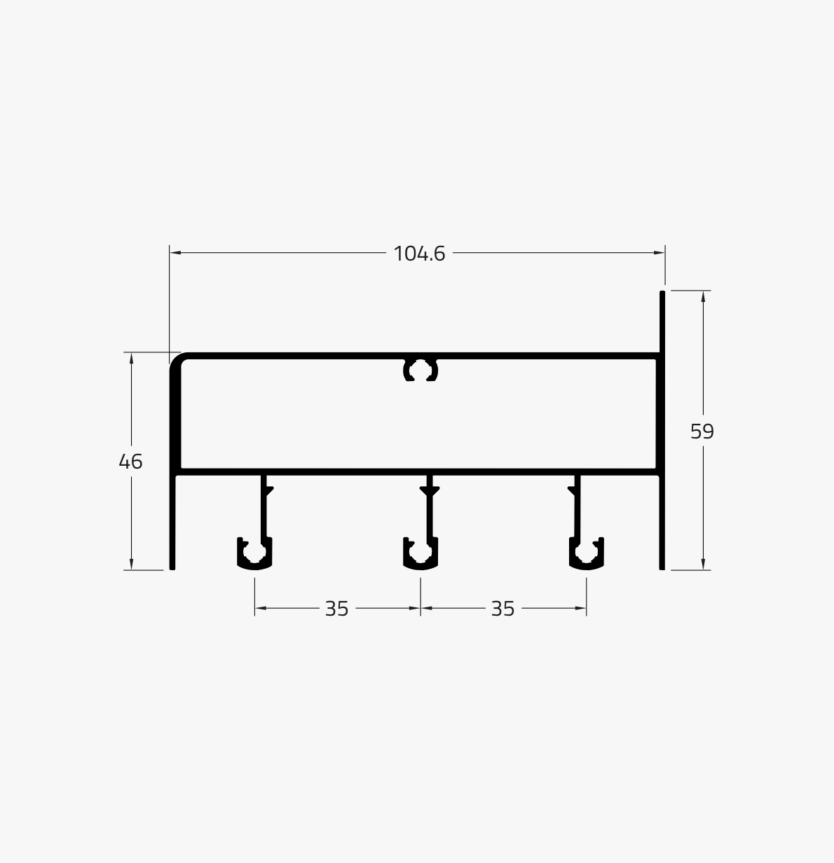 VT-019 - Perfil Alumínio