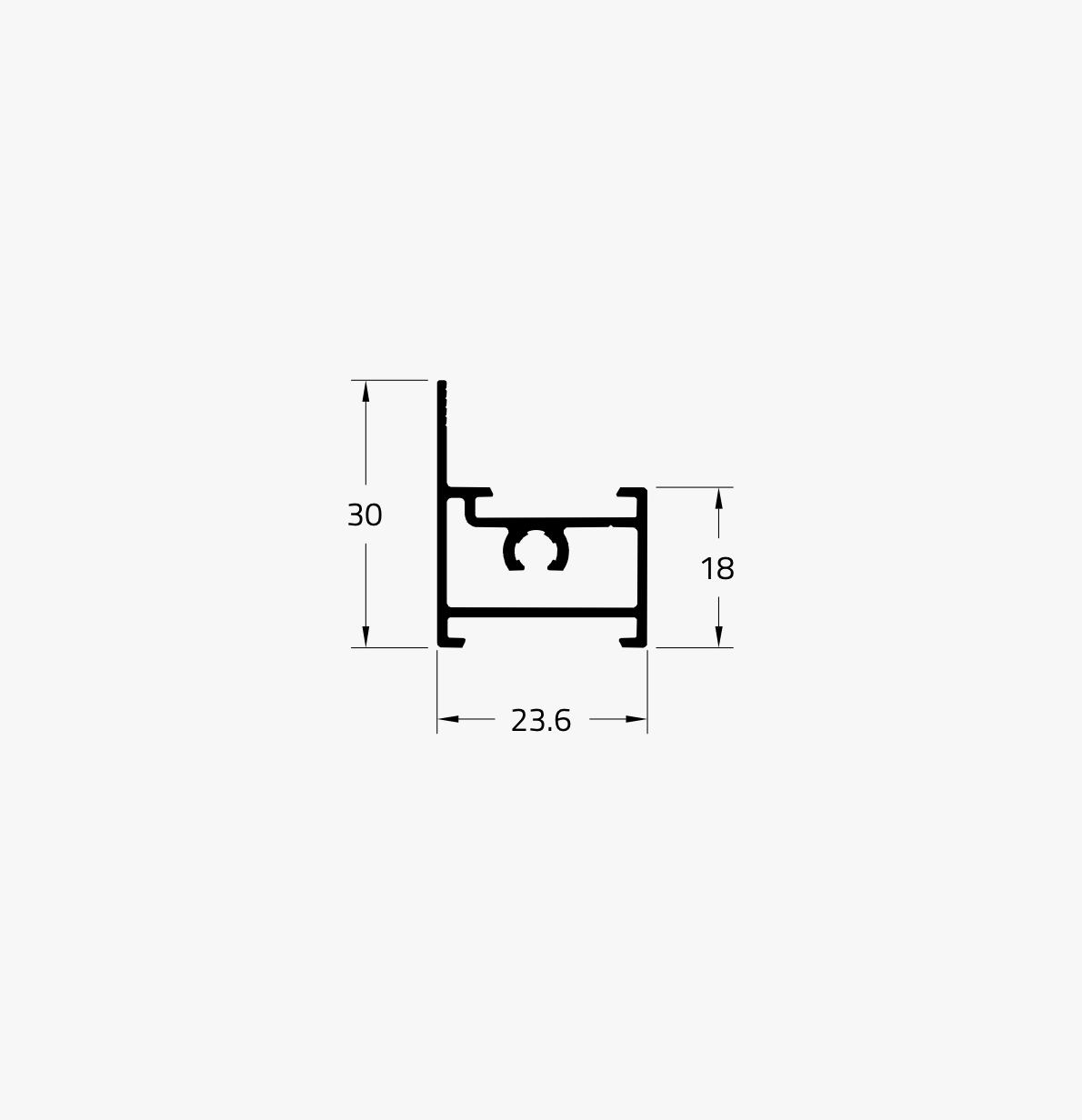 VT-082 - Perfil Alumínio