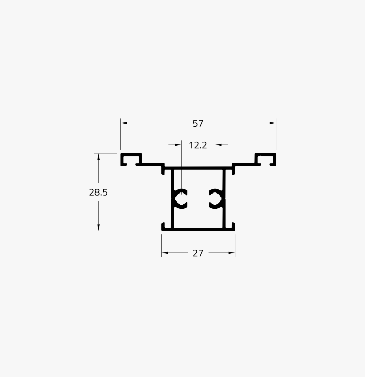 VT-086 - Perfil Alumínio