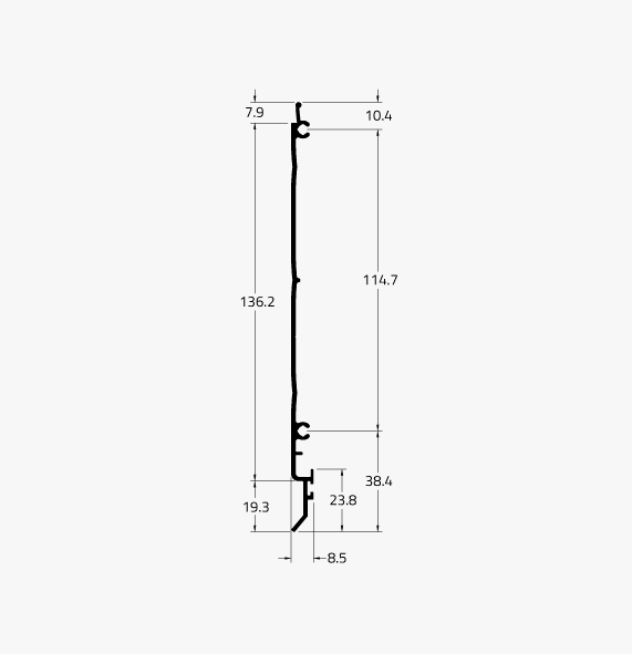 VT-856 - Perfil Alumínio