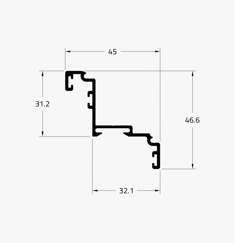 CHR-070 - Perfil Alumínio
